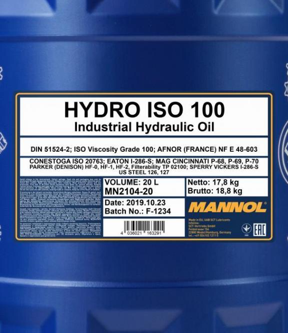 Mannol - 2104 Hydro ISO 100