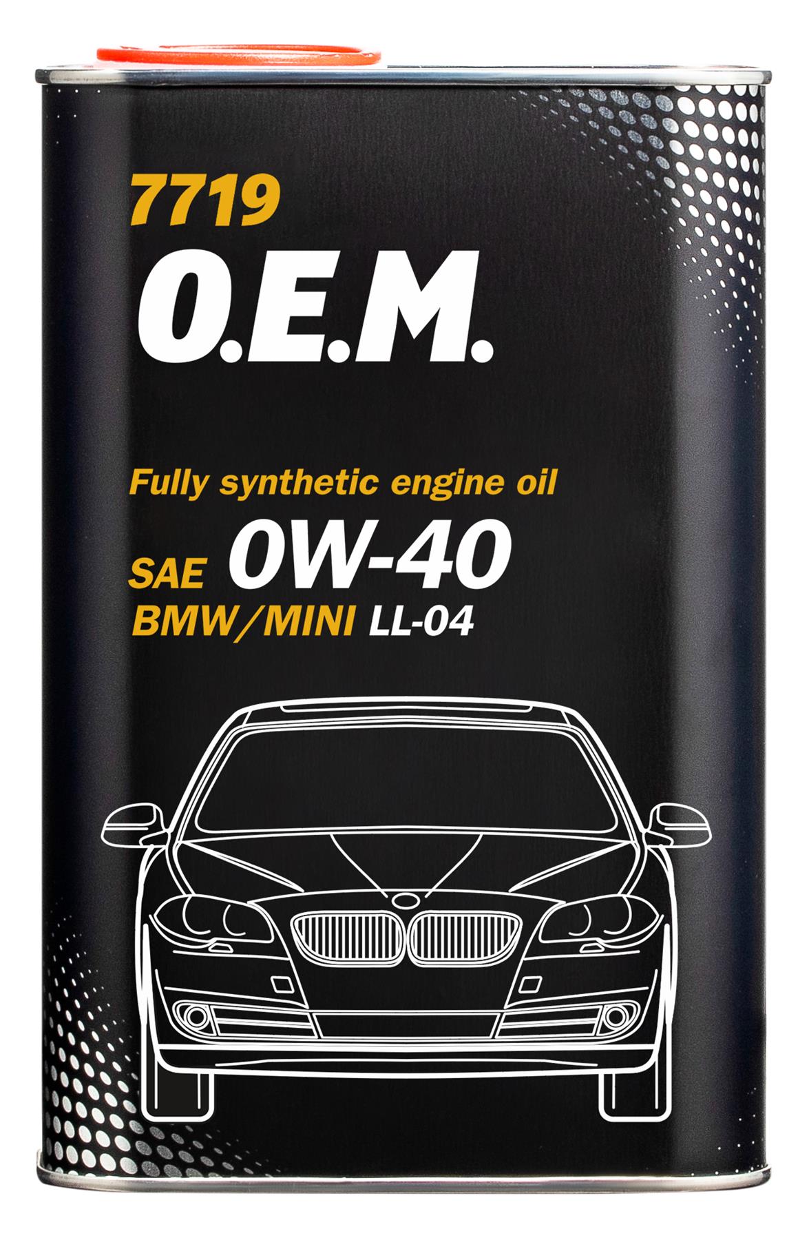 Mannol - 7719 O.E.M. for BMW Mini 0W-40 4L Engine Oil