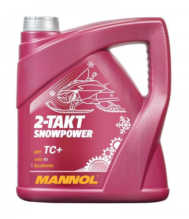 Mannol - 7201 2-Takt Snowpower API TC+ 4L Engine Oil Motorbike Oil 2-Stroke Engine Oil