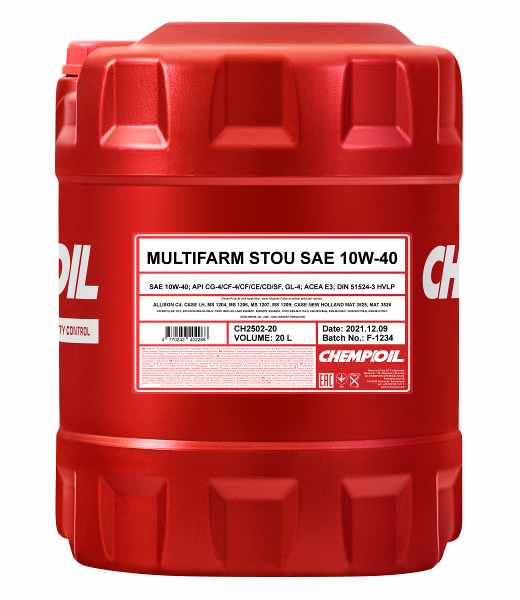 Chempioil - 2502 Multifarm Stou SAE 10W-40