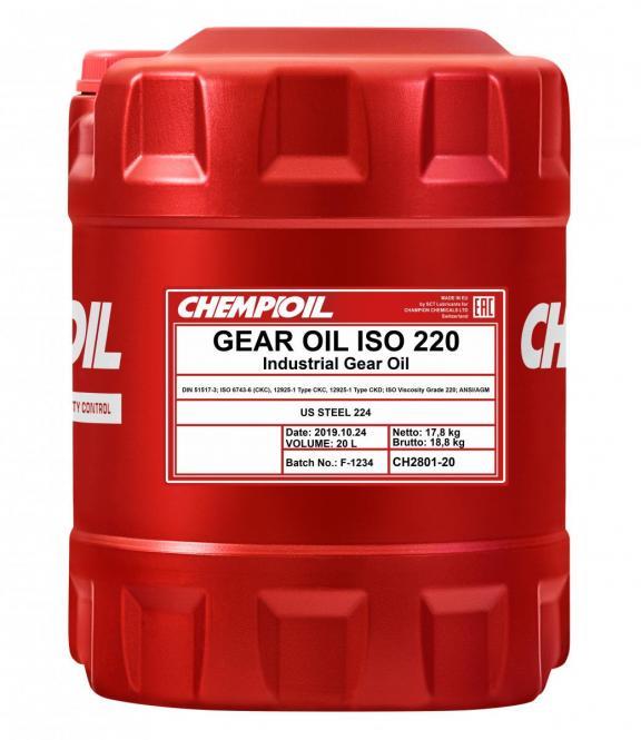 Chempioil - 2801 Gear Oil ISO 220 20L