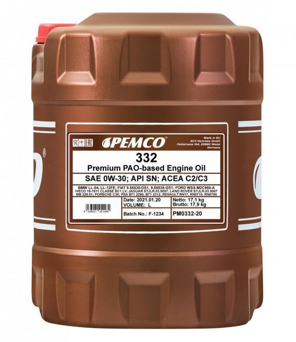 Pemco - iDRIVE 332 0W-30 20L Engine Oil