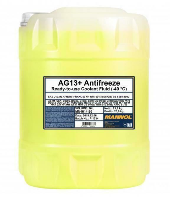 Mannol - 4014 Antifreeze AG13+ (Concentrated to -40)