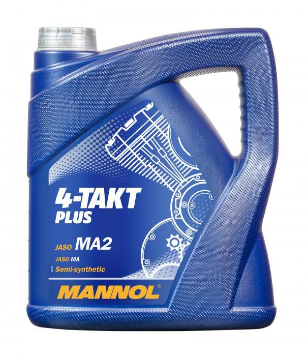 Mannol - 7202 4-Takt Plus 4L Engine Oil Motorbike Oil 4-Stroke Engine Oil