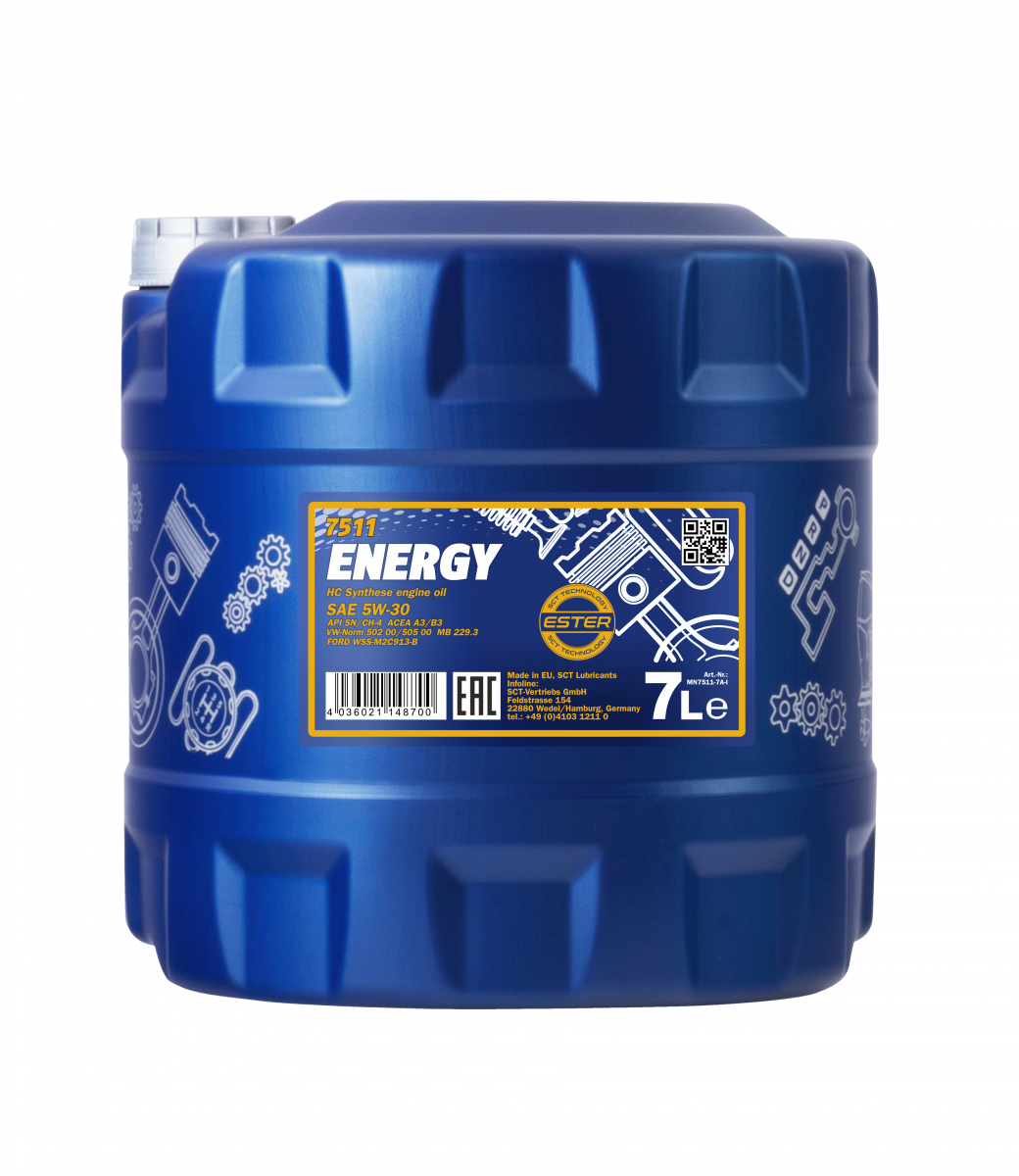 Mannol - 7511 Energy 5W-30 7L Engine Oil