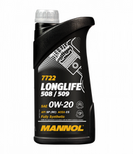 Load image into Gallery viewer, Mannol - 7722 Longlife 508/509 0W-20 1L Engine Oil
