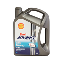 Load image into Gallery viewer, Shell Advance 4T 10W-40 Motorbike 4L Engine Oil
