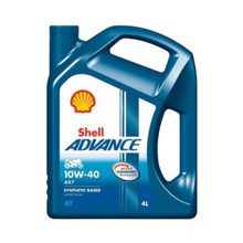 Load image into Gallery viewer, Shell Advance 4T AX7 10W-40 4L Motorbike Engine Oil
