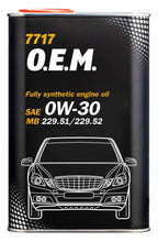 Load image into Gallery viewer, Mannol - 7717 O.E.M. for Mercedes Benz 0W-30 4L Engine Oil

