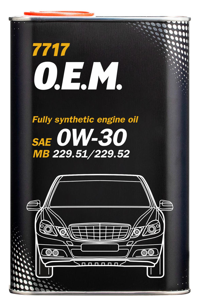 Mannol - 7717 O.E.M. for Mercedes Benz 0W-30 4L Engine Oil