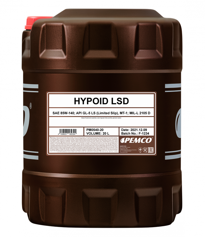 Pemco - iPOID 540 Hypoid LSD 85W-140 Manual Transmission Fluid 20L