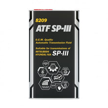 Load image into Gallery viewer, Mannol - 8209 O.E.M. for Korean Cars ATF SP3 Automatic Transmission Fluid
